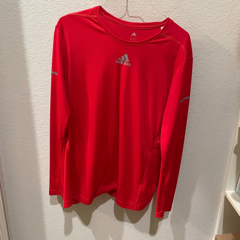 Adidas long sleeve running shirt large